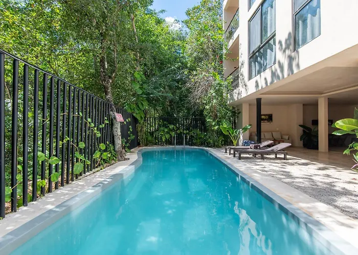 Master Jungle Penthouse With Large Private Terrace - Santuario Boutique Apartment Chemuyil