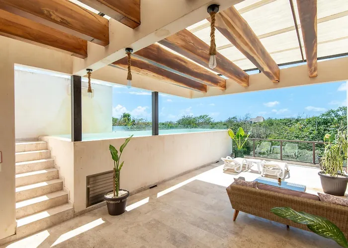 Apartment Master Jungle Penthouse With Large Private Terrace - Santuario Boutique Chemuyil